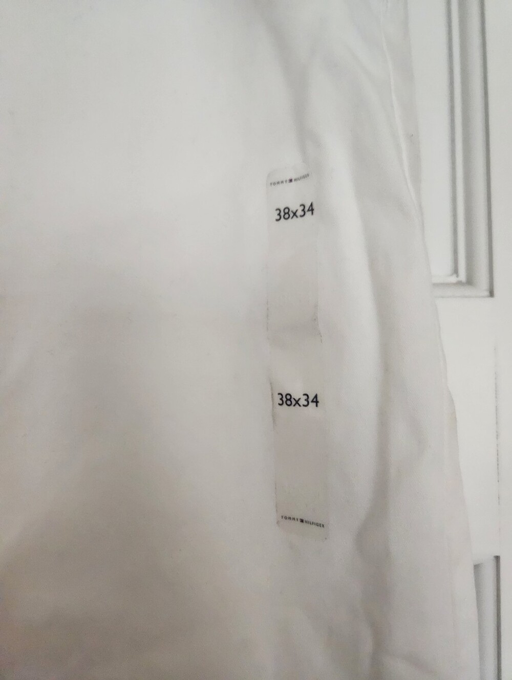 ✨️✨️Tommy Hilfiger Regular Fit Stretch pants featuring white 38x34 - Picture 3 of 9